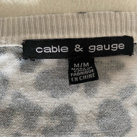 Cable & Gauge Leopard Print Cardigan - Picture 5 of 6